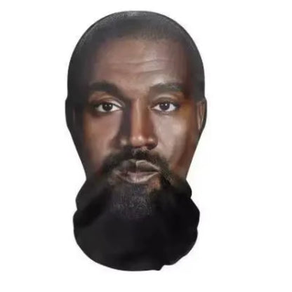 3D Printed Famous Person Full Head Mask Funny Elastic Mesh Mask Cosplay Headwear for Party Simulation Fashion Hat Headgear