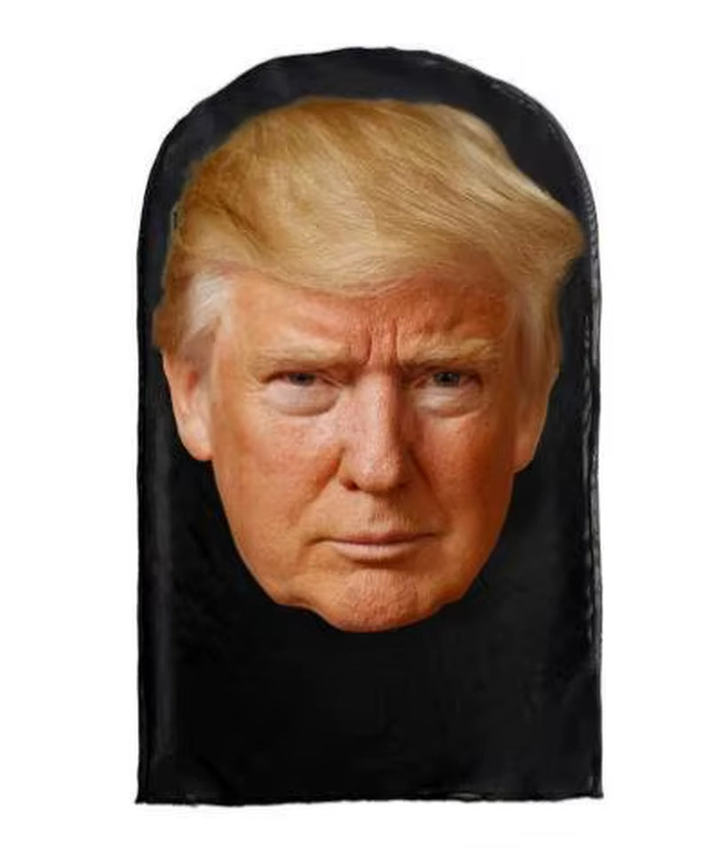 3D Printed Famous Person Full Head Mask Funny Elastic Mesh Mask Cosplay Headwear for Party Simulation Fashion Hat Headgear